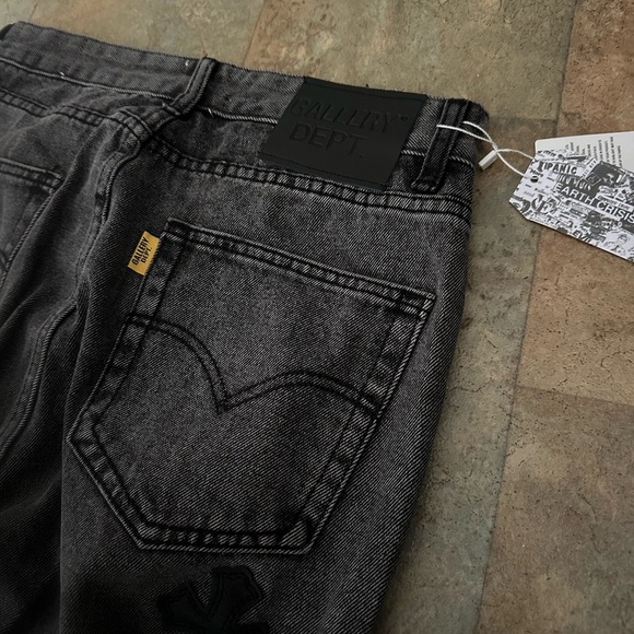 Gallery Debt. Cross Pattern Jeans - Picture 4 of 7